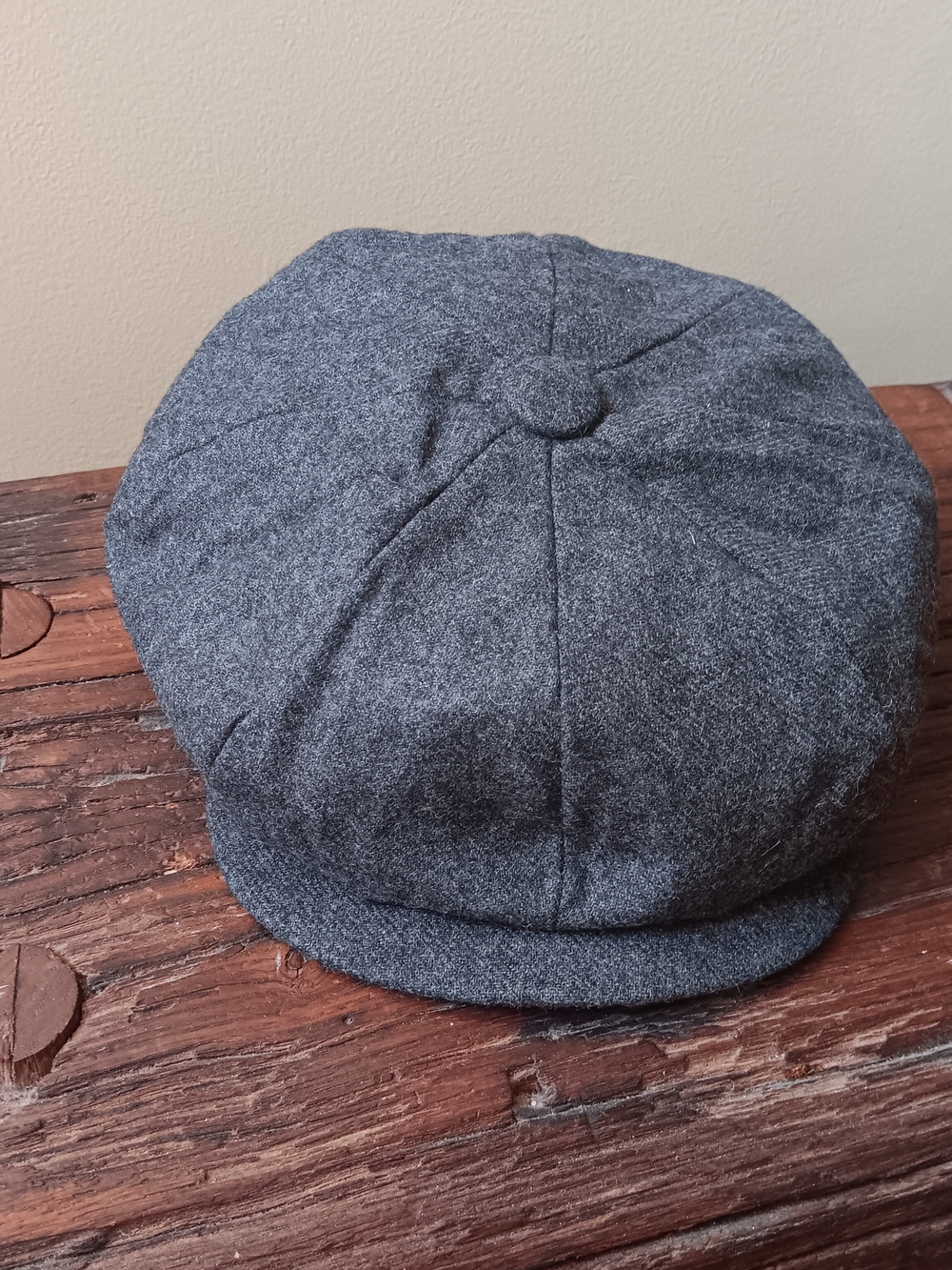 Lake of the Isles Wool Blend Newsboy Cap Gray Baker Boy Hat One Size